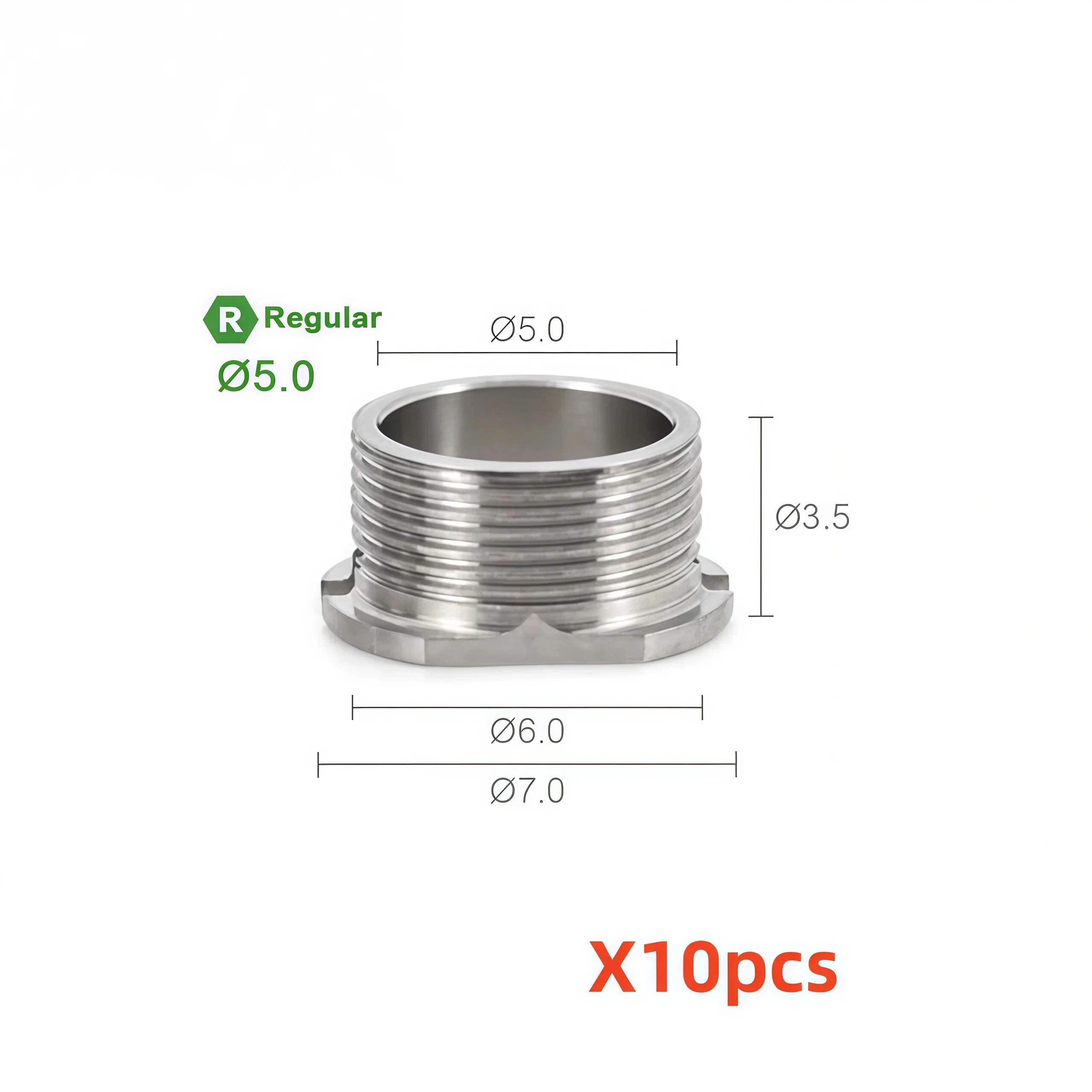 10pcs Surgical Alloy Guided Implant Sleeves for Osstem Digital Dental Implant Guidance Alloy Material Medical Device