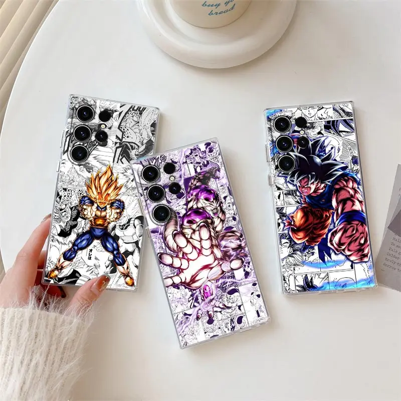 

Dragons-Ball Super Z Manga S26 Ultra Case Coque For Samsung Galaxy S25 S26 S24 S23 Ultra S22 S20 Plus S21 FE A57 5G Phone Cover