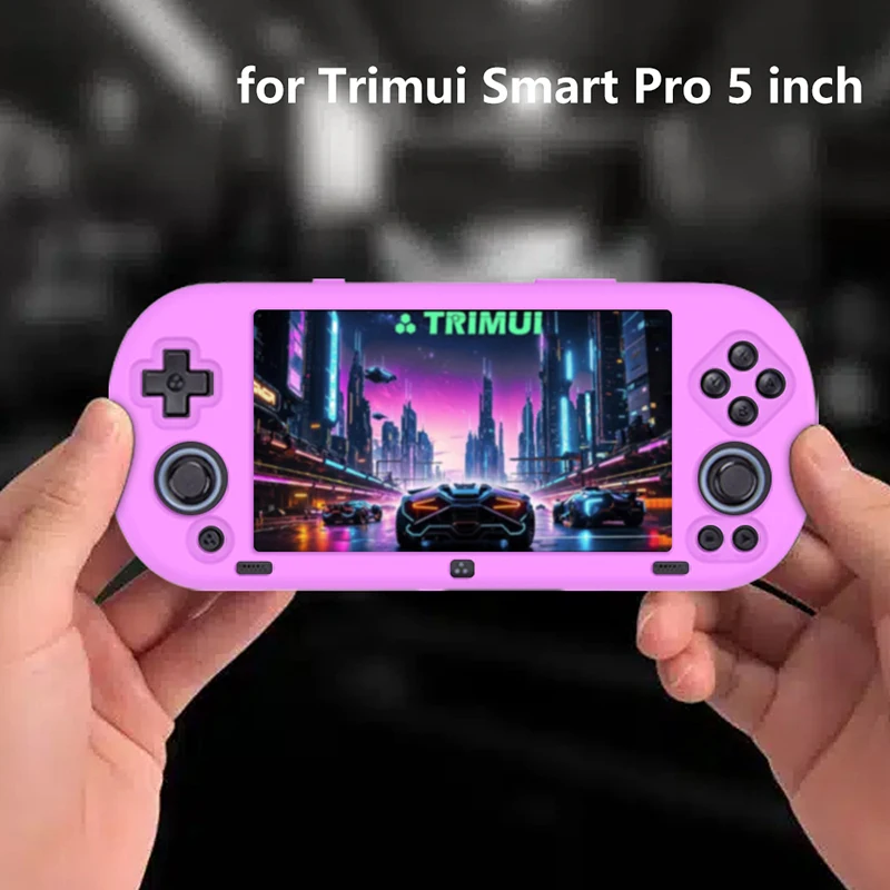 Dust-Proof Silicone Game Console Protective Case For Trimui Smart Pro 5 Inch Gaming Machine Protector Gamer Accessories