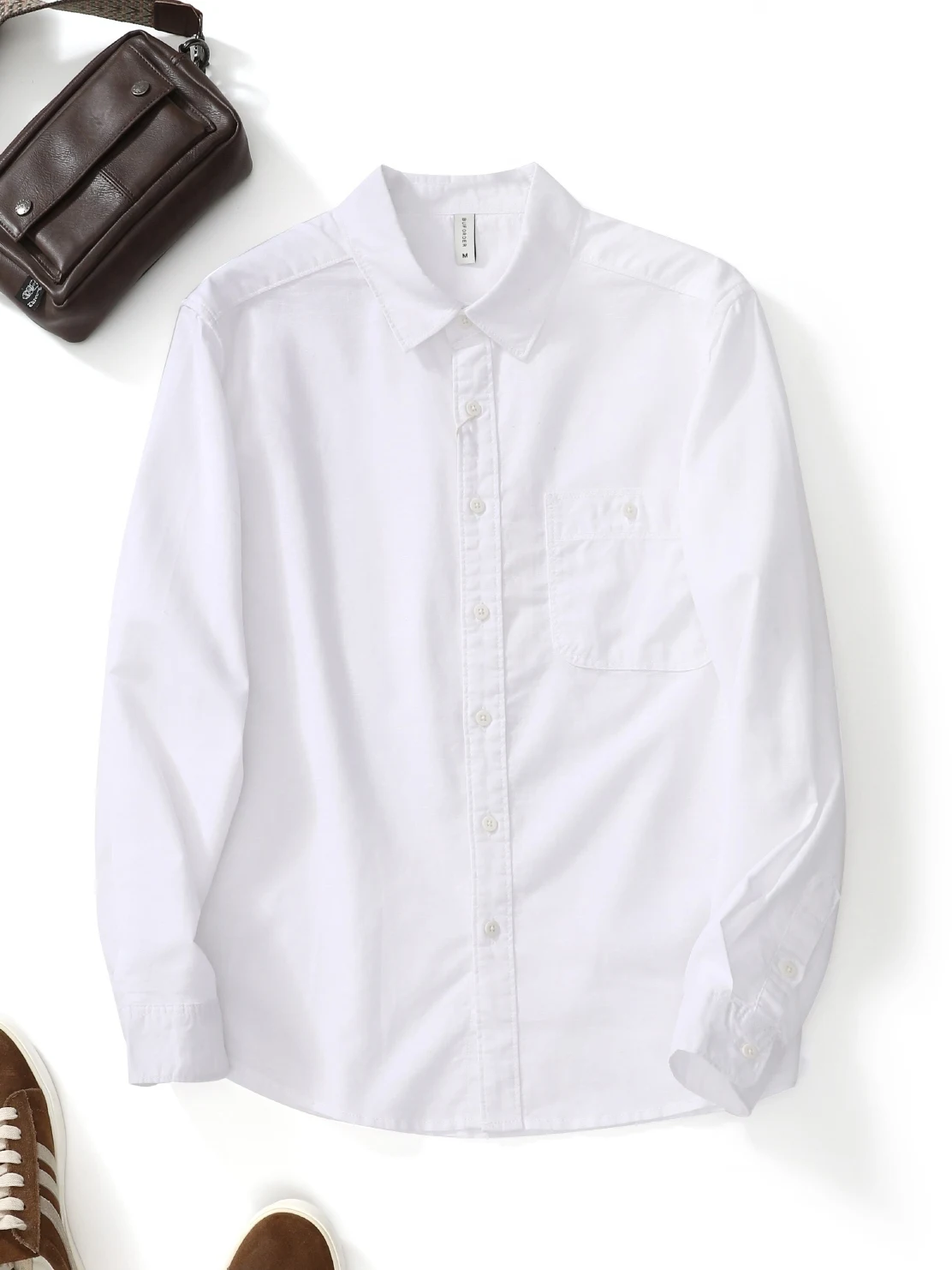 

Retro Japanese Style Men's Cotton Linen Long Sleeve Shirt Spring Summer Casual Loose Color Outdoor Wear Coat