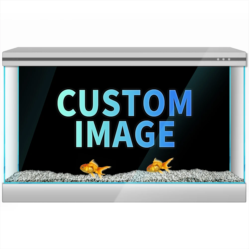 Custom Aquarium Background Sticker, DIY  Printing Wallpaper Fish Tank Backdrop Decorations PVC Poster