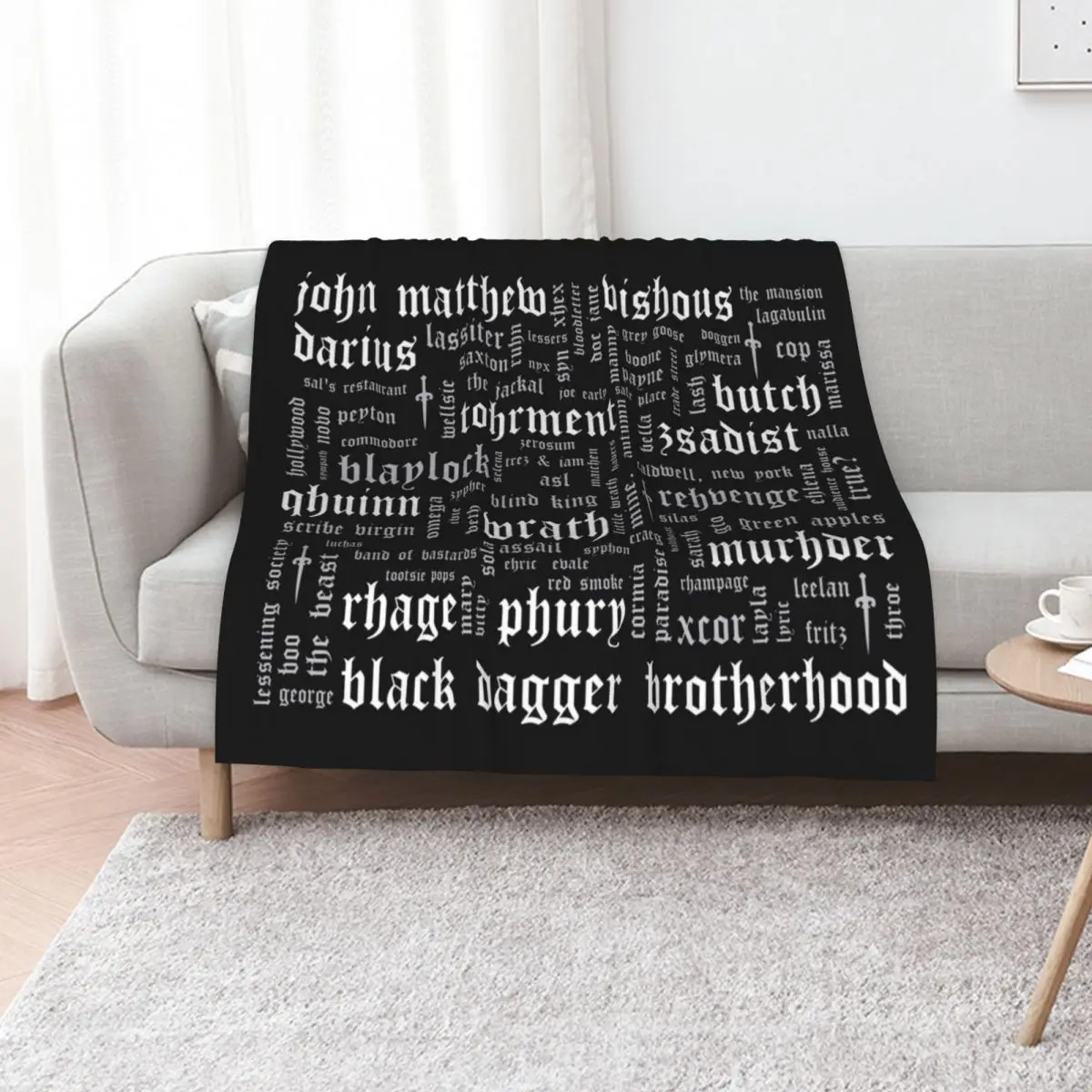

BDB Word Cloud Landscape - updated Throw Blanket halloween Nap Luxury Beautifuls Blankets