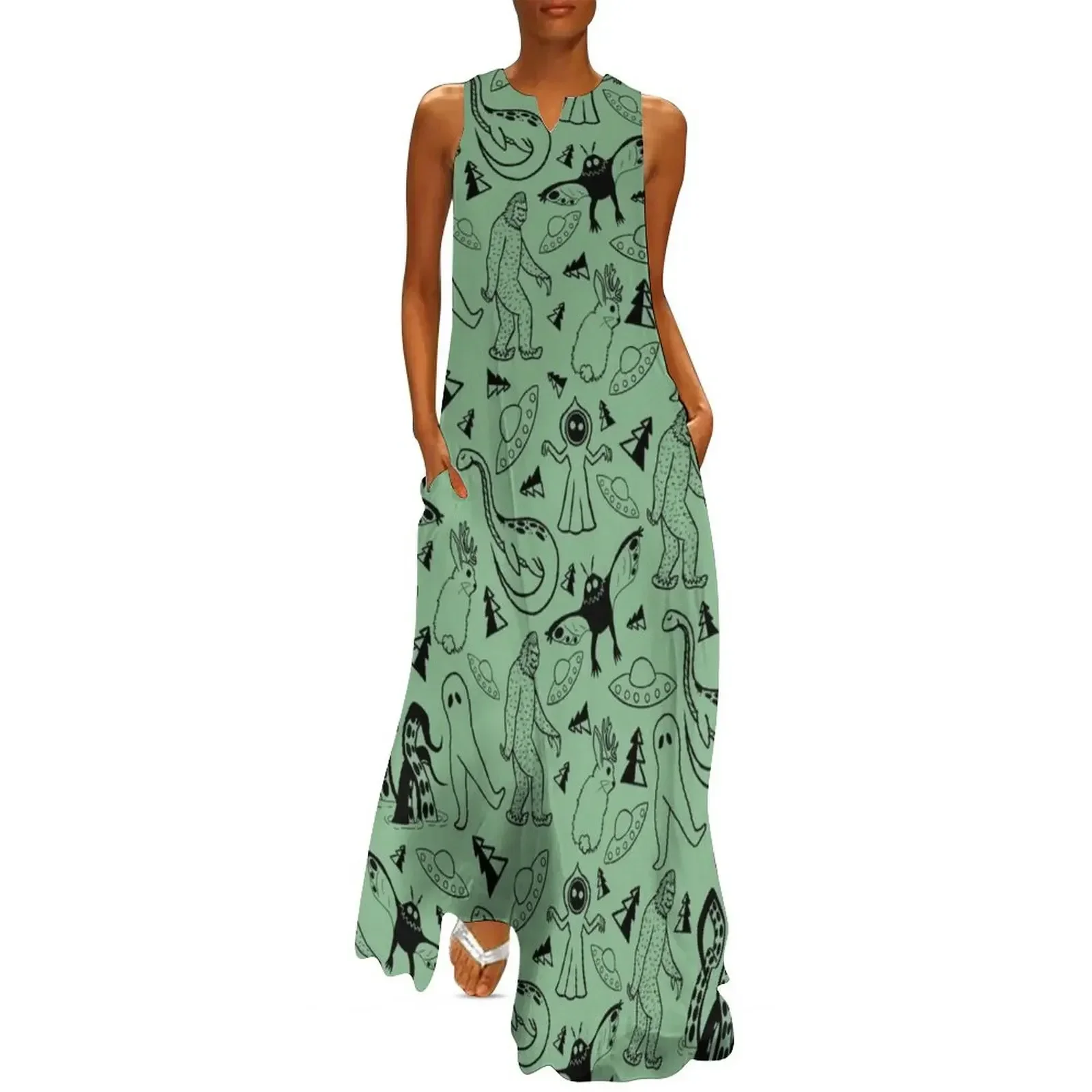 

Cryptid Classics Long Dress Female dress evening dresses women Long dress woman summer