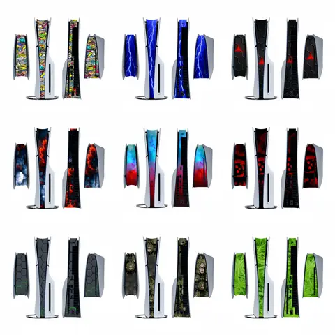 Mittskinnsklistermärke för PlayStation 5 Slim PS5slim skivversion och digital version konsoldekorationsremsa mittklistermärken skins 10 best sales PS5 Digital Skin - №2