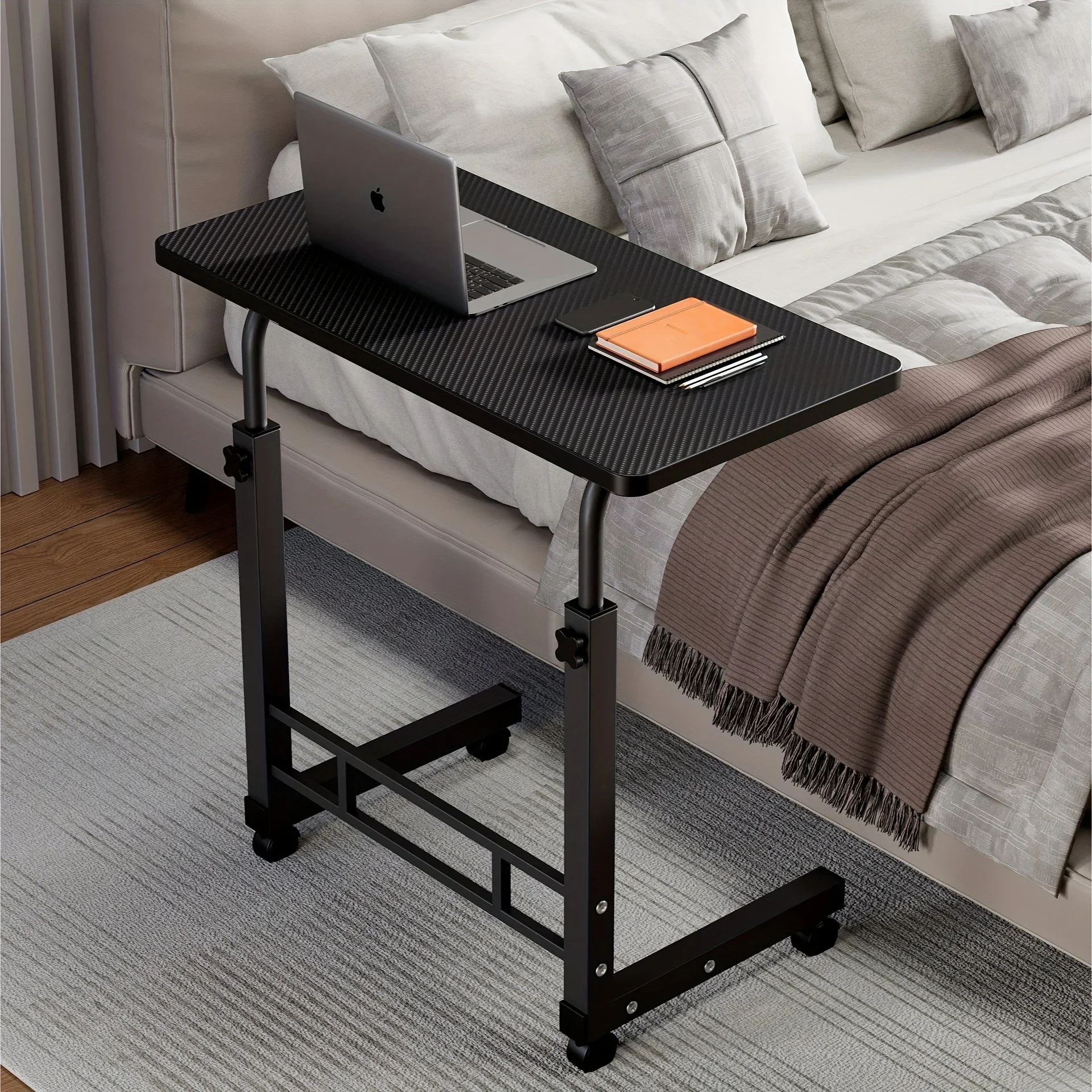 Mobile phone lift desk, computer desk, adjustable height, bedside computer desk, sofa side desk suitable for bedrooms
