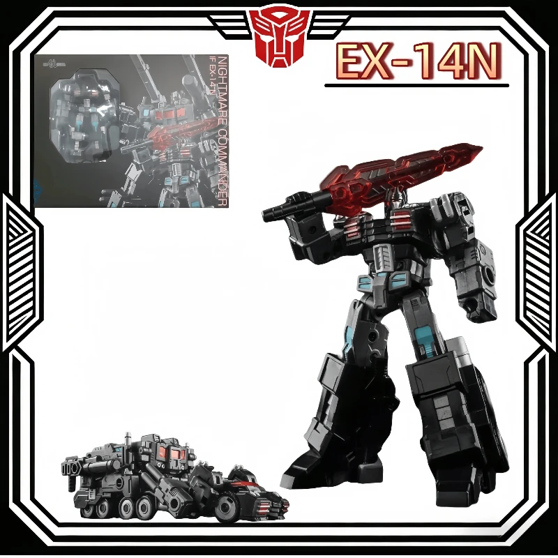 

In Stock Transformers Ironfactory IF EX14N EX-14NNightmare Commander Dark Prime Mini Scale Action Figures Collectible Toys