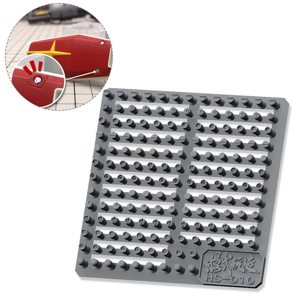 Model Detailing Parts Mold Rivets Diameter 2mm Model Kit for Detail-Up Hex Rivet Nuts