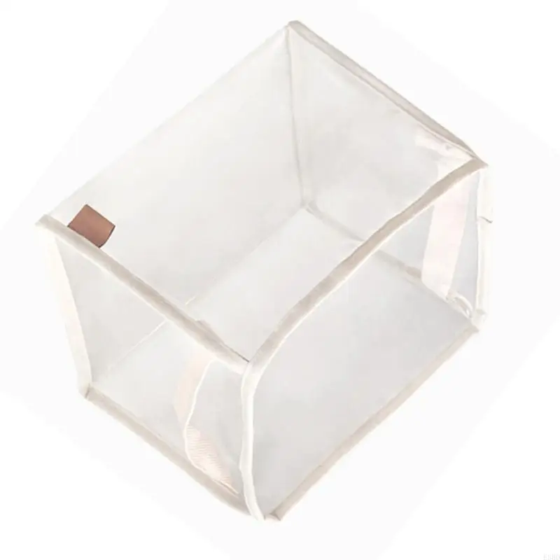 

652F Clear Children's Toy Storage Basket Foldable Toy Storage Bin Accessory for Easy Organization Bedroom Living Room