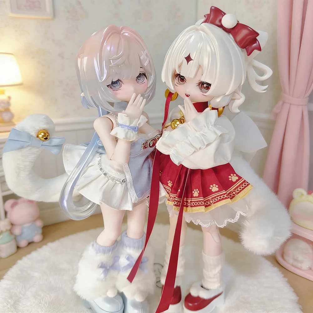 

In Stock Little Lucky Spirits 1/8 BJD Blind Box Kawaii Movable Joint Collectible Action Figure Ball jointed doll Gift for Girls