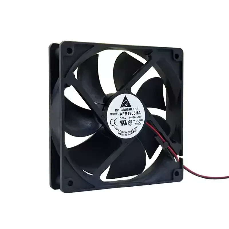 Delta 12cm 5V 0.45A 12025 AFB1205HA USB Router 220V Ultra Quiet Fan for Delta