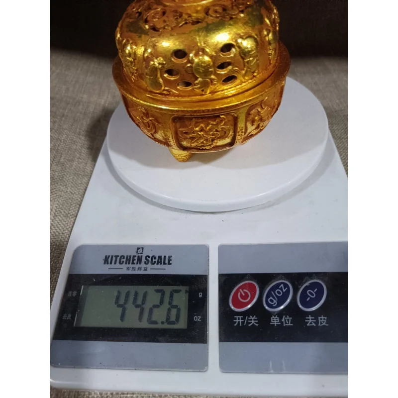 Brass Zodiac Three-Legged Furnace Classical Copper Desktop Metal Craft Ornament Incense Burner Incense Holder Ornament