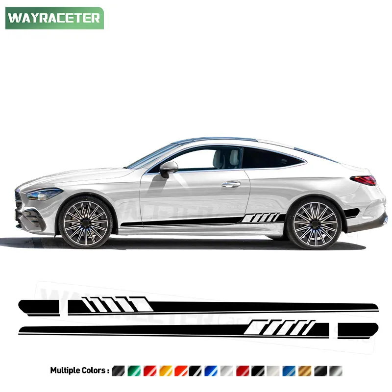 2 Pcs Edition 1 AMG Line Door Side Stripes Sticker For Mercedes Benz CLE Class 2024 CLE300 CLE450 A236 Cabrio C236 Accessories