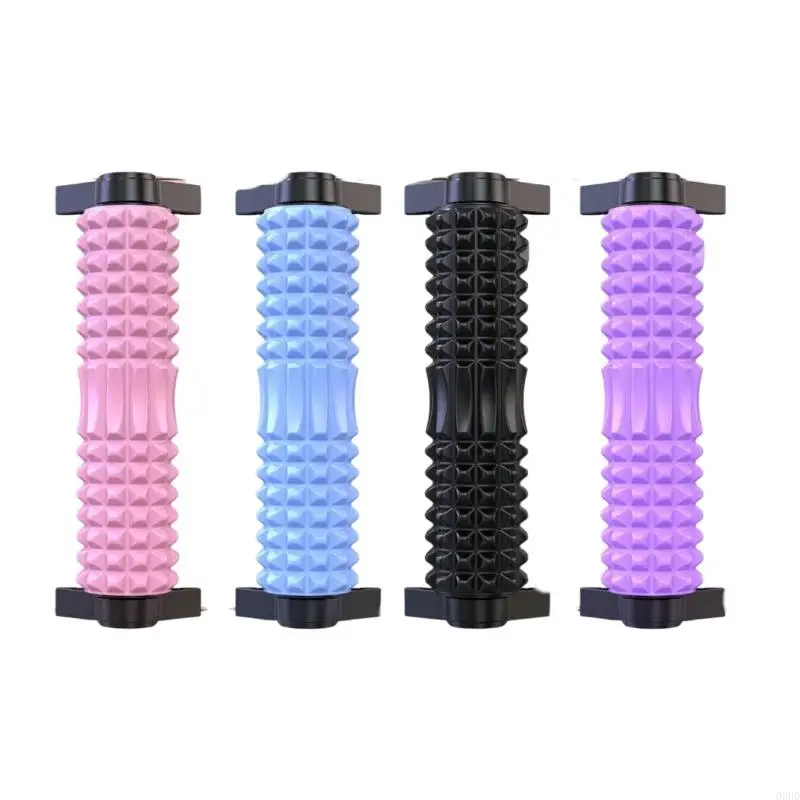 Manual Recovery Cylinder for Stretching and Muscle Relief, Arched Channel Body Massager with Vacuum Cup Frame Use 69HD