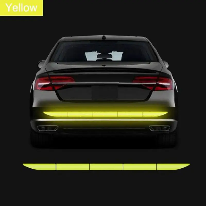 Car Sticker Reflective Warning Safety Tape Anti Collision Warning Reflective Sticker For Automobile Trunk Exterior Accessories