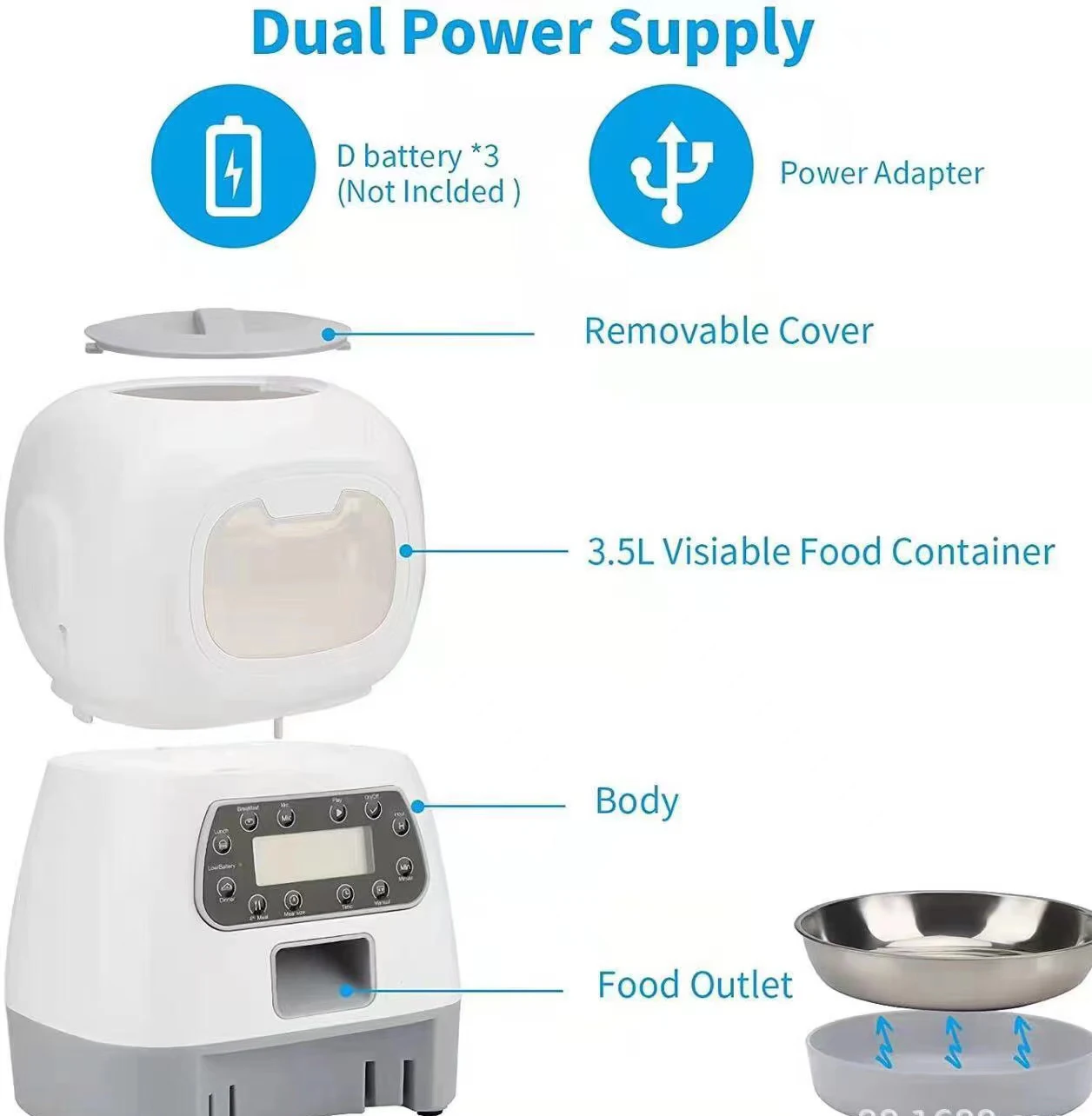 Pet smart feeder New visual pet smart feeder wifi key cat feeder Automatic Drink Fountain Pet Fountain Sensors Cat Dog Water Dri