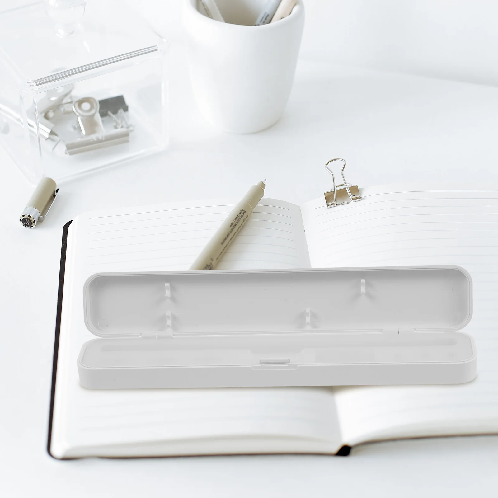 

Stylus Pen Case Capacitive Pen Storage Box Silicone Protective ganizer for Holder Adapter Cap Tips Lightweight Portable Home