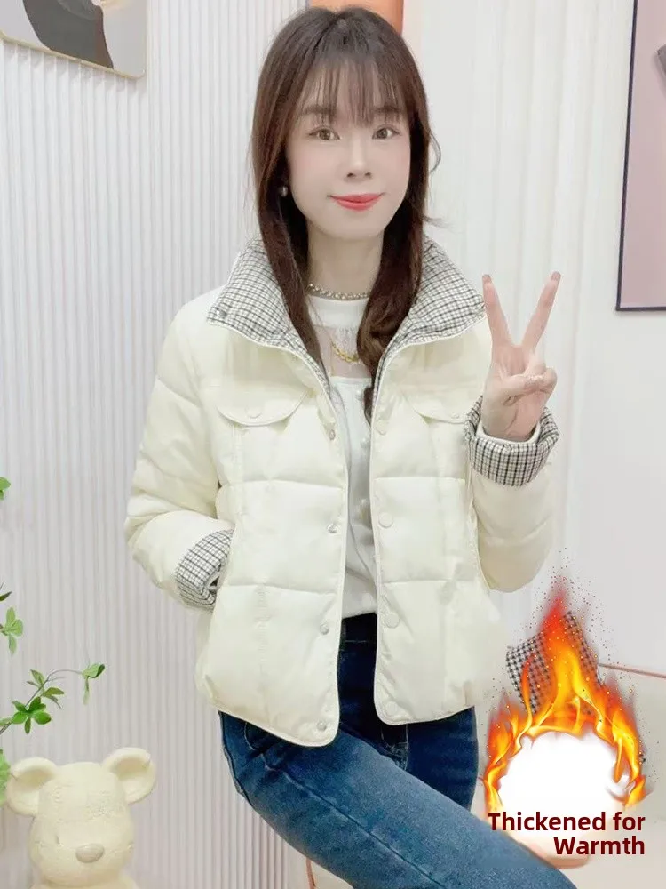   티엔드 오르트 다운 코튼 재킷 여성용 패셔너블 퀼팅 코트 한국 스타일 출퇴근 겨울 아우터웨어