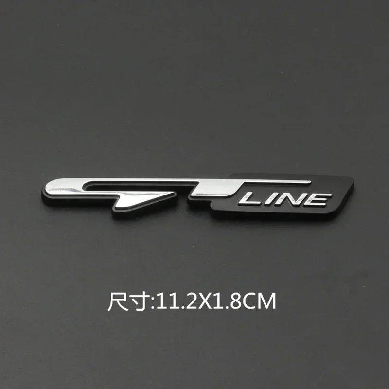 3D Chrome Car Letters GT Line Sticker Emblem Logo For Kia Ceed Picanto K5 Stonic Optima Sportage GT Line Badge Decal Accessories
