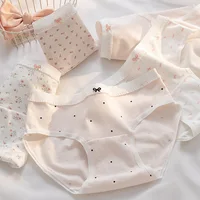IEUHIA 5Pcs/Set Women's Panties Cotton Print Female Soft Underwear Fashion Triangular Underpants Comfortable Lingerie Intimates 3