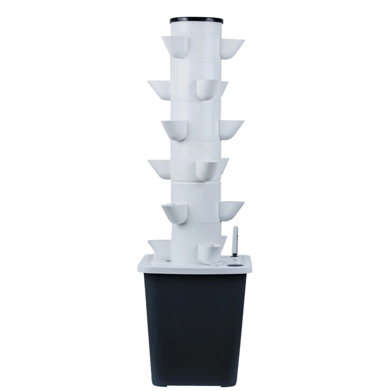 Hydroponic System Vertical Tower 6 ply 18 holes/6 ply 30 holes/15 ply 45 holes Outdoor Hydroponic