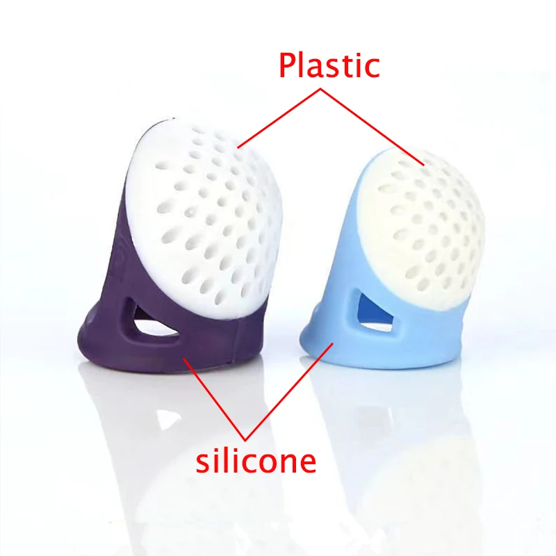 Ditale in Silicone Anti-stick Finger Cover ditale mano punto croce accessori per cucire fai da te antiscivolo ditale di protezione delle dita