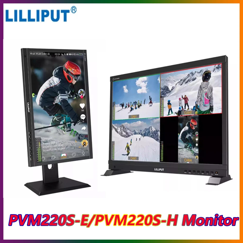 

LILLIPUT PVM220S-E/PVM220S-H Monitor 21.5 inch 1920x1080 3G-SDI HDMI-compatible LUT Field Monitor 1000 Nits High Brightness