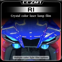 Pegatina de YZF-R1 para Yamaha R1, película de protección de luz trasera negra ahumada, accesorios de película de luz láser en forma de panal