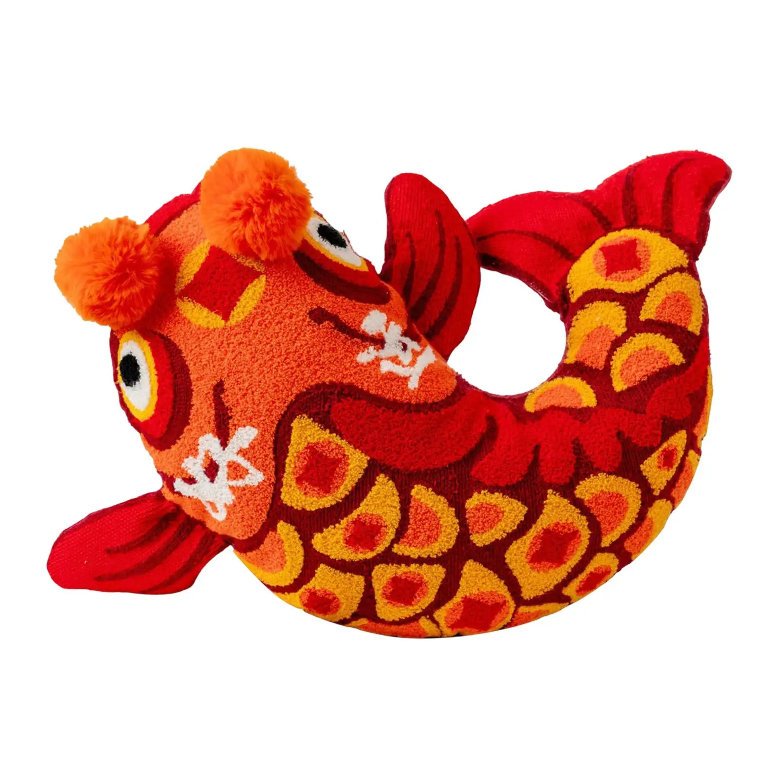 Almohada de pez de Año Nuevo Chino, centros de mesa, accesorios para fotos, cojín decorativo para respaldo para silla, dormitorio, sala de estar, sofá y oficina