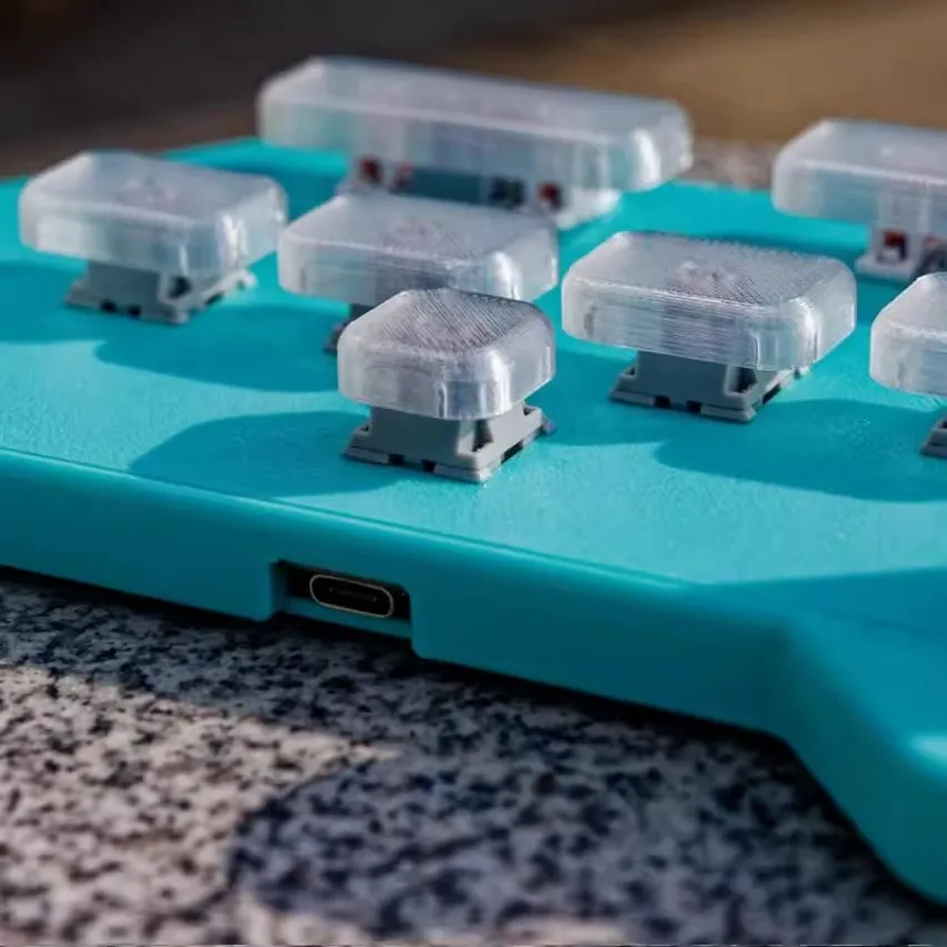 カスタマイズされた qmk キーボードキットカスタマイズされた RGB 音楽ゲームコントローラーホットスワップミニキーボード SDVX ハンドヘルド PH-AC Rev3 PC ギフト