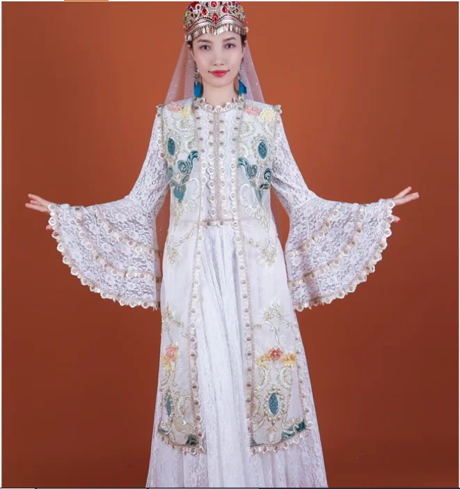 

Xinjiang Dance Princess Travel Photography Set Ethnic Style Uyghur Dress