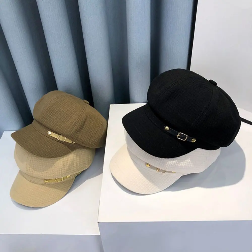 

Casual Octagonal Newsboy Hat Retro Accessories Berets Caps Fashion Designer Visors Cap Women