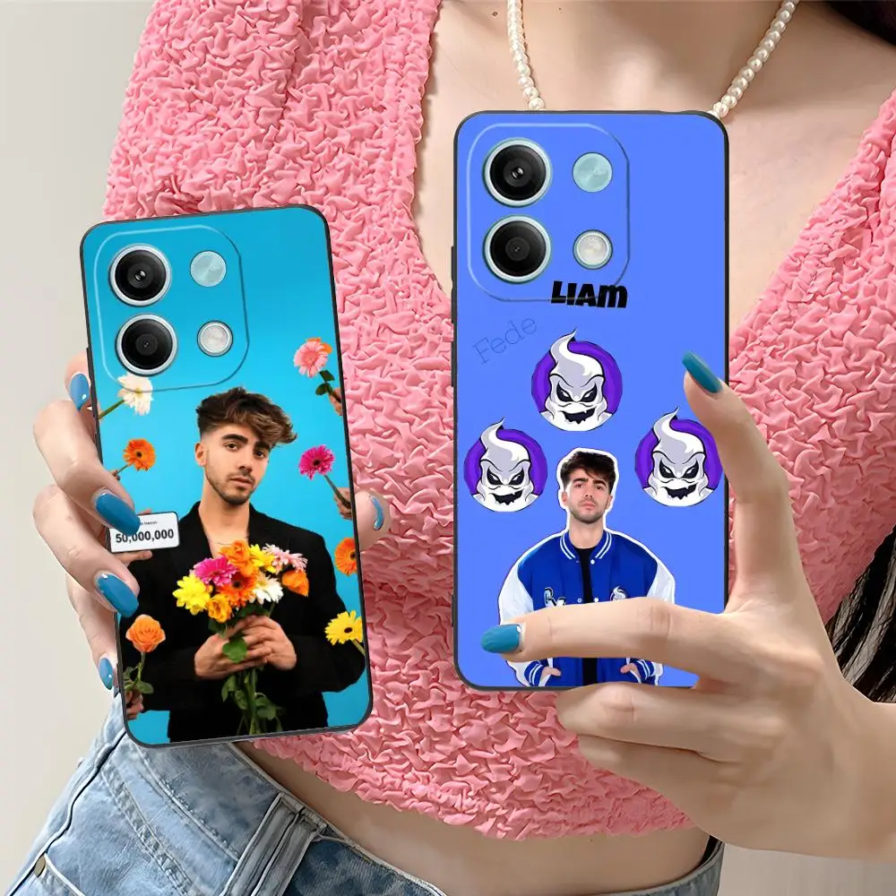 حافظة لهاتف شاومي ريدمي نوت 14 13 12 11 A5 3 2 1 Pro Plus 4G 5G غطاء طباعة ملون فاخر