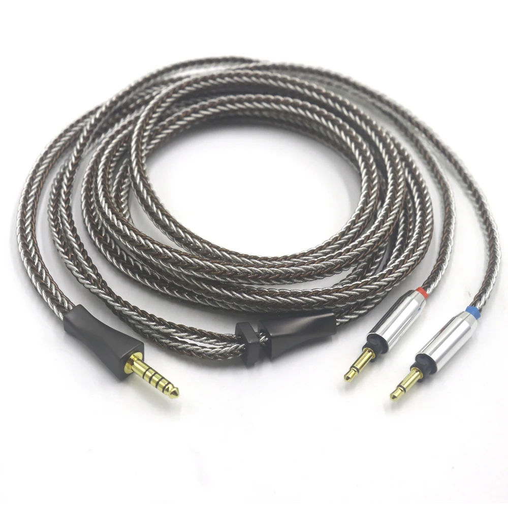 16 Core Single Crystal Copper + Pure Silver For Final SONOROUS IV VI VIII X Headphone Balance Cable 3.5/4.4mm Headset Wire
