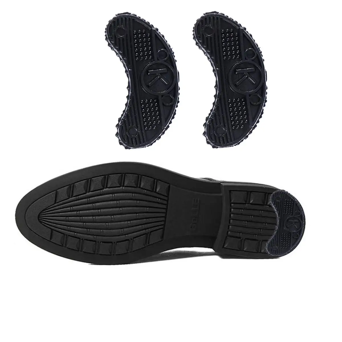 

20 Pcs Rubber Heel Stickers Bottom Cushions Inserts for Women Anti Slip Durable Eco Tools Sandals High Heels