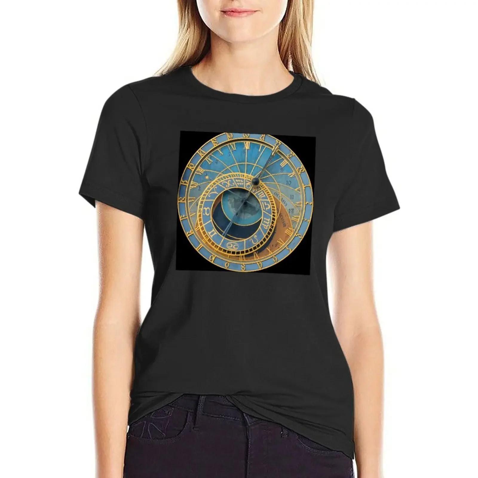 

Stunning! Medievil Astronomical Clock or Prague Orloj in Prague / Praha Czech Republic - Professional Photo T-Shirt