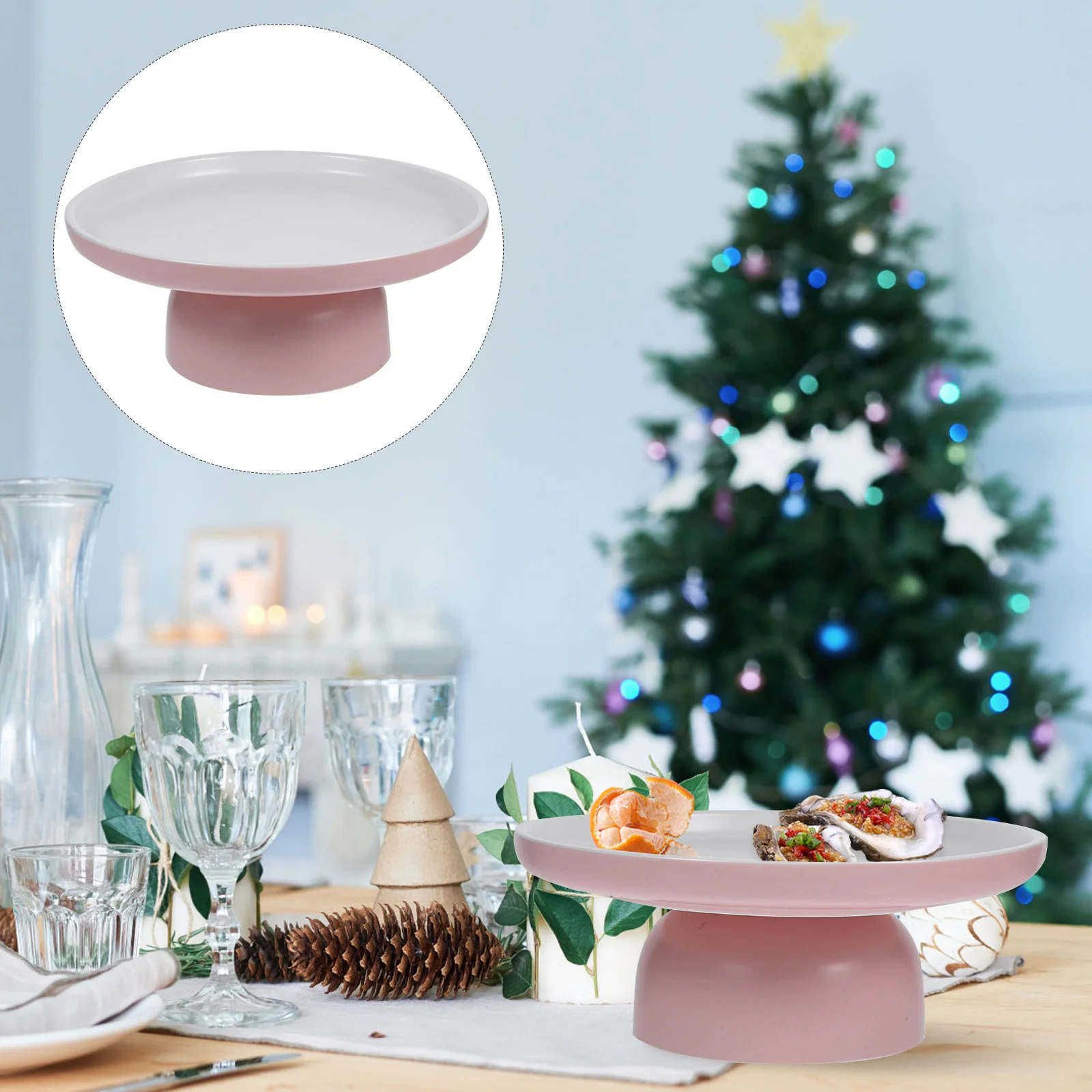 صينية كعكة بورسلين عالية القاعدة، طبق حلوى مقاوم للاهتراء، تصميم دقيق، حامل عرض الشوكولاتة، حامل عرض الشوكولاتة