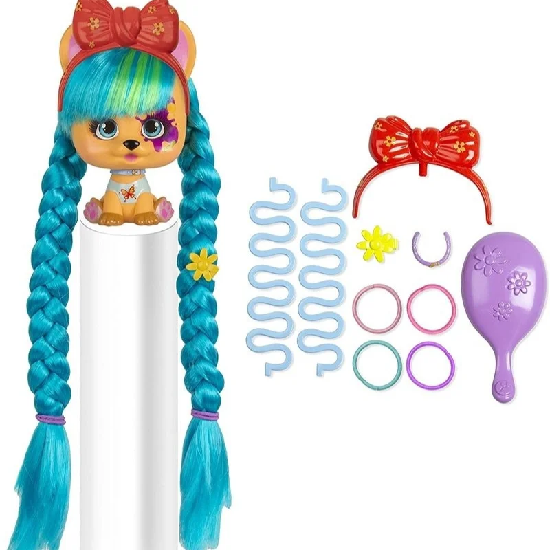 I Love Vip Pets Cute Surprise Mystery Blind Box Playing Home Mini Hairpressing Braiding Toy Desktop Ornament Decor Birthday Gift
