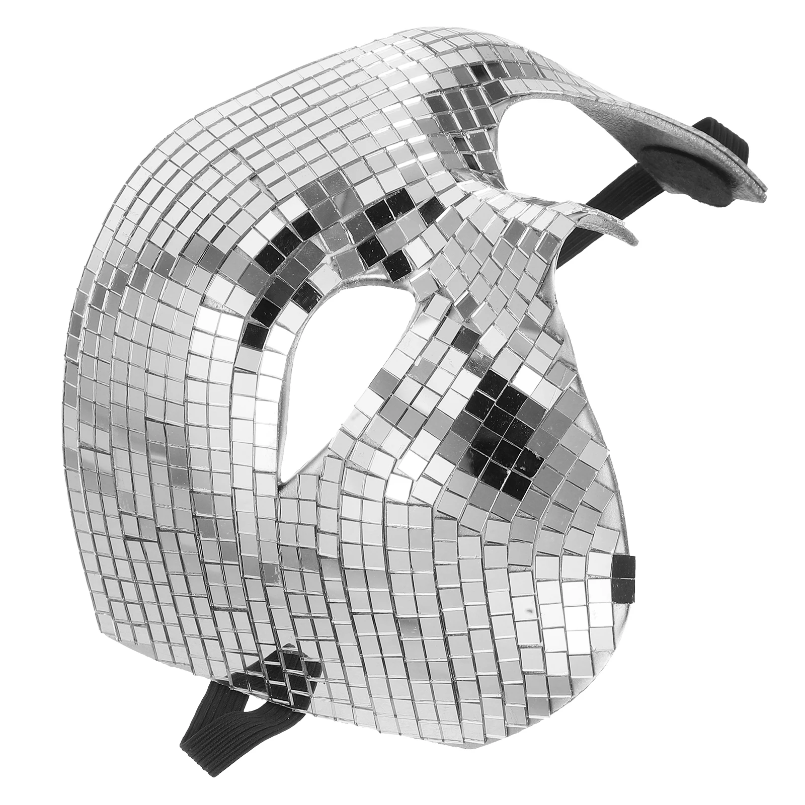Glitter Half Face Mask Disco Ball Carnival Costume Party Women Men Masquerade Mask Festival Punk Fancy Dress Halloween Dance