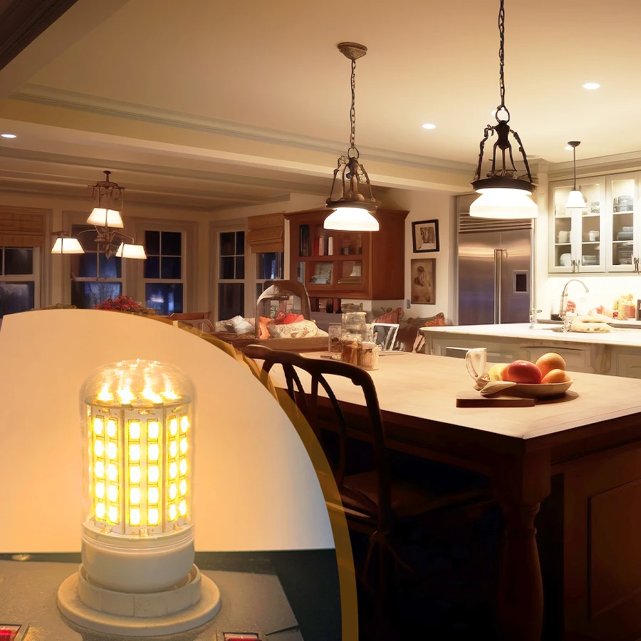 E27 E14 LED لمبة ضوء الذرة 5730SMD 220 فولت 72/96 المصابيح Lampada الأضواء داخلي توفير الطاقة أضواء للمنزل إضاءة غرفة النوم