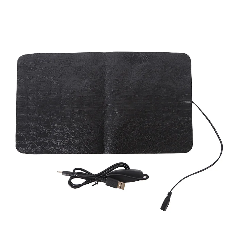 USB Electric Food Heating Plate Mat Soft Leather Picnic Camping Portable Coffee Milk Lunch Box Bag Heated Gasket Pad 5V 12V 24V