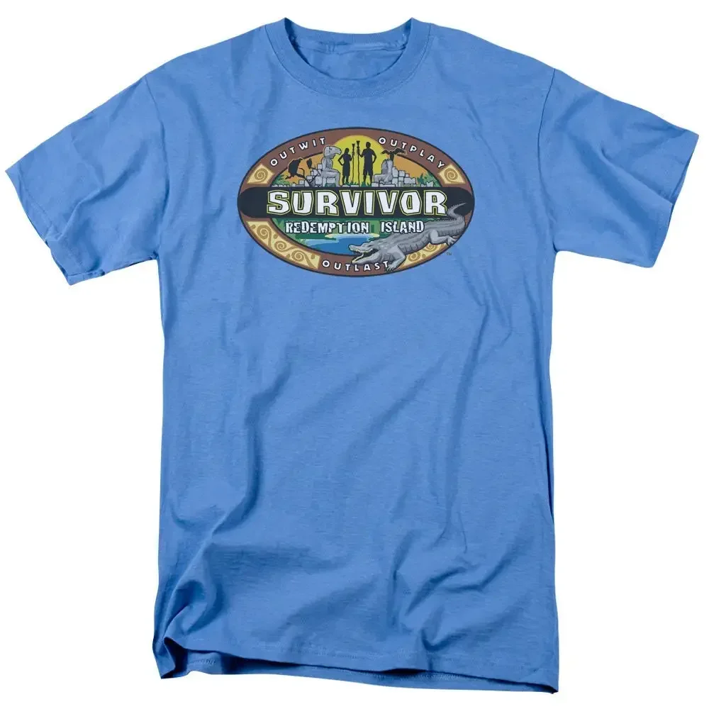 T-shirt Survivor Redemption Island Carolina bleu