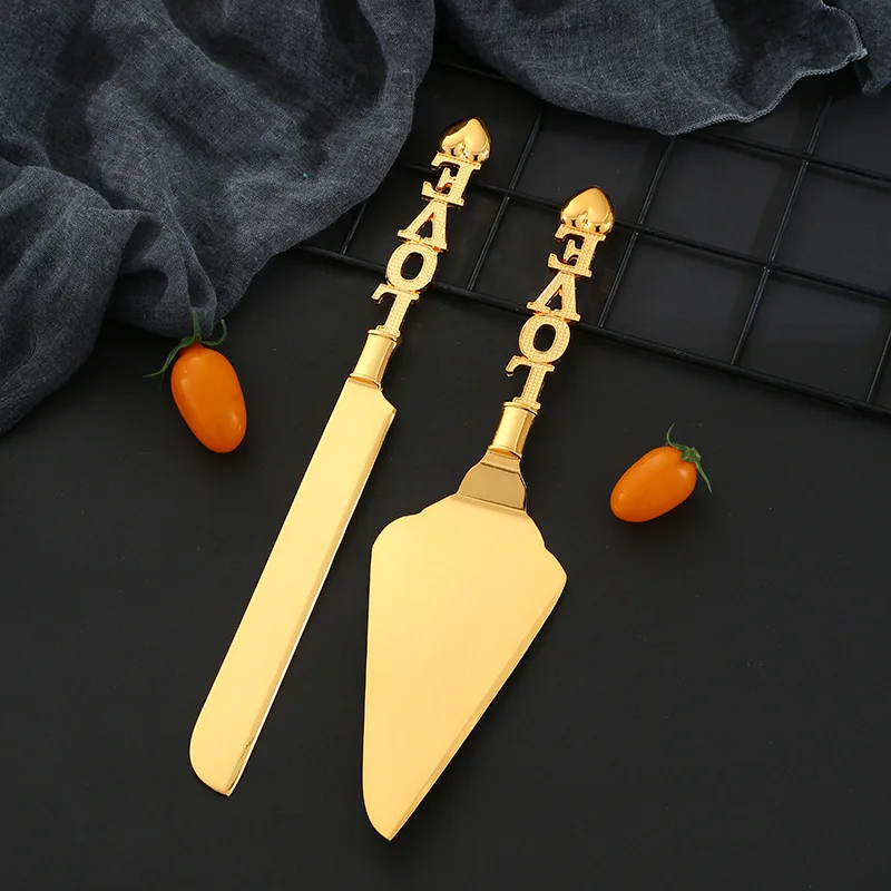 

High-grade knife shovel set alloy exquisite hollow handle home western-style cake pizza Western-style baking tools