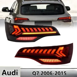 2Pcs Rear Lights for Audi Q7 2006-2015 LED Tail Lights Car Styling Tail Lamp DRL Brake Reverse Stop Lamp Automotive Accessories