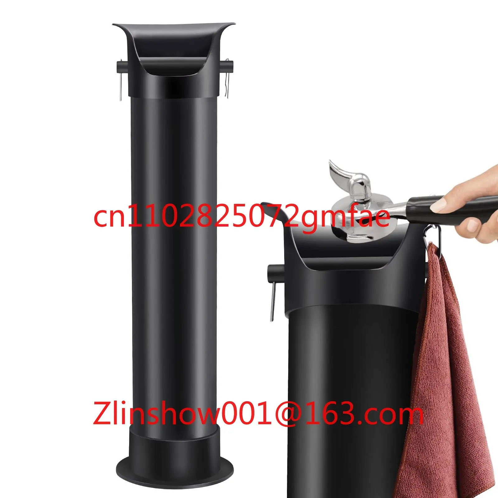Commercial Knockbox for Espresso Coffee Grounds Floor Standing Knock Box with Garbage Bags and Towels