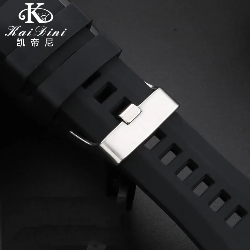 34 * 24mm Silicone Watch Strap For Bell & Ross BR01 BR03 Raised  Waterproof Sports BR-01 BR-03 Extended BR Rubber Watchband Men