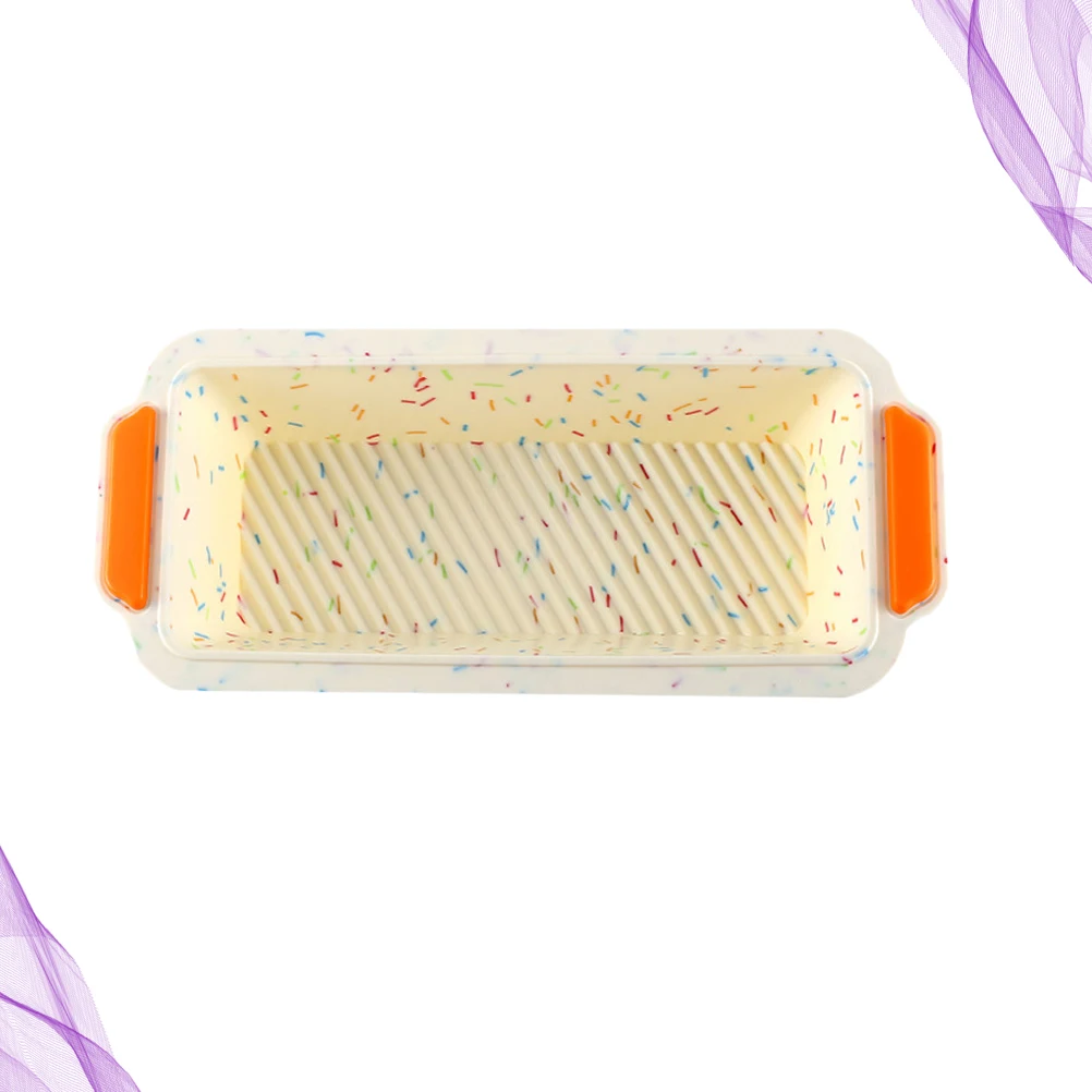 

Two-color Cake Mold Silicone Pan Molds Loaf Square Long Bread Pans for Baking Food Mould