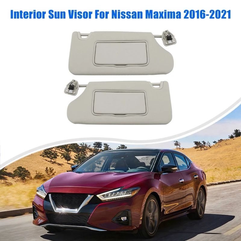 

96400-9DE0A 96401-9DE0A Car Sunshield Sunvisor With Mirror Interior Sun Visor For Nissan Maxima 2016-2021 Gray Parts