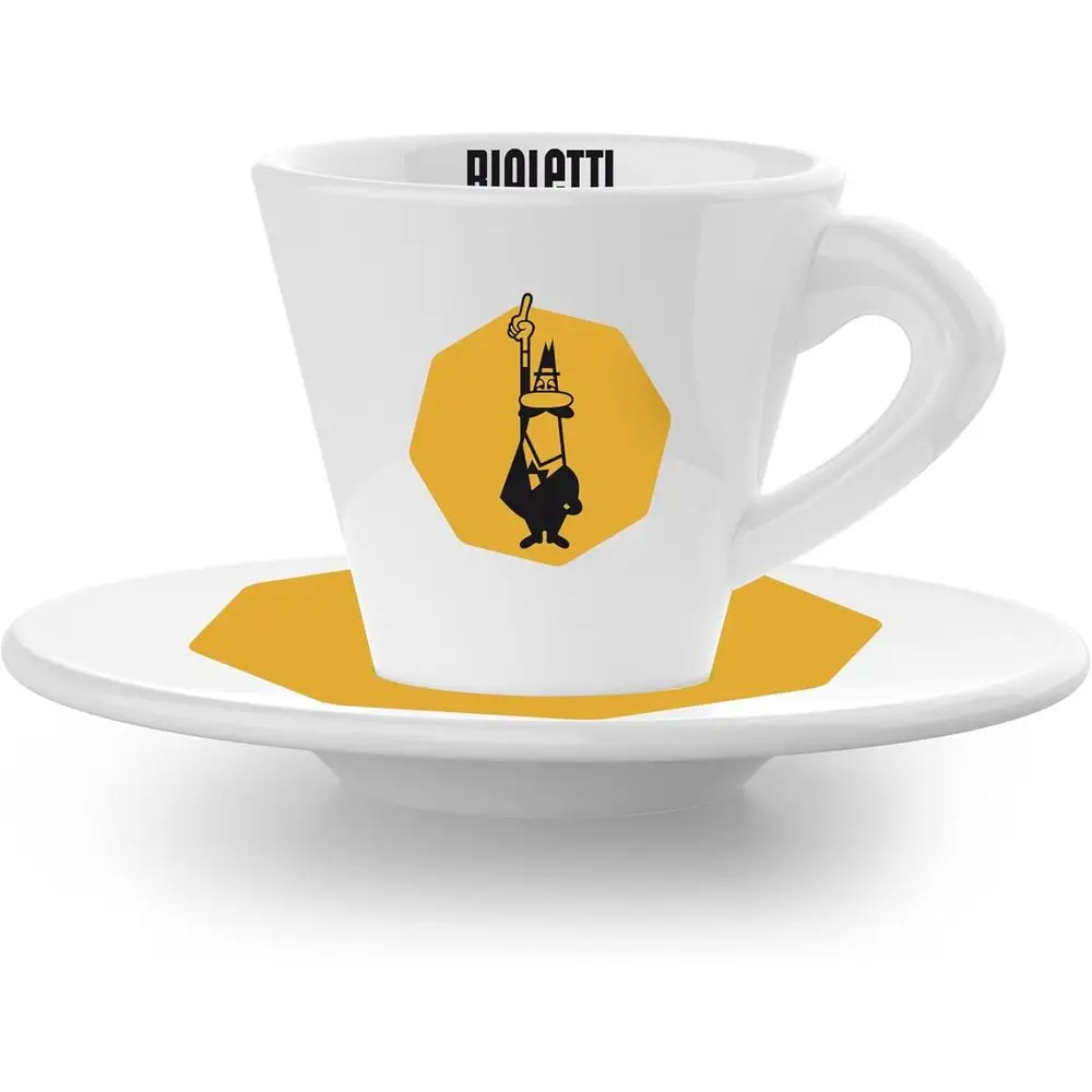 Authentic Italian Yellow Espresso Cups Set