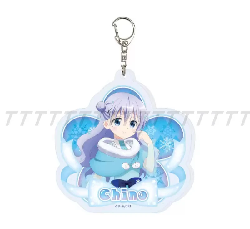 Gioco Hoto Kokoa Kafuu Chino Tedeza Rize Ujimatsu Chiya Kirima Sharo Portachiavi Bambola Anime Acrilico Portachiavi Ciondolo Regalo