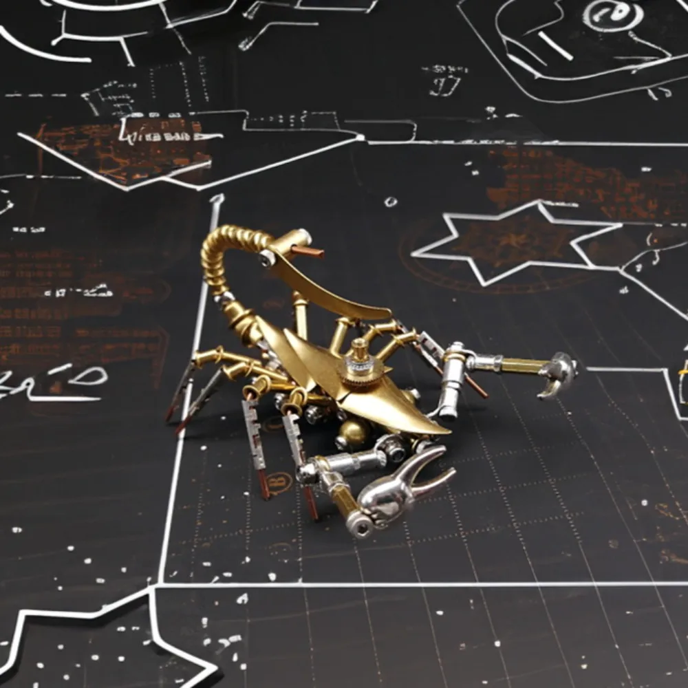 Scorpion Metal Puzzle - Intricate 3D Mantis Alloy Sculpture Kit for Adults, Premium DIY Metal Art Craft, Unique Desktop Decor
